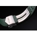 Tag Heuer Monaco Bracelet en cuir perforé noir-vert Cadran blanc 80306