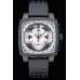 Tag Heuer Monaco Bracelet en cuir perforé noir-rouge Cadran blanc 80307