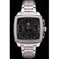 Tag Heuer Monaco Mikrograph Bracelet en acier inoxydable Cadran noir 7922