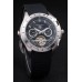 Tag Heuer SLR Lunette tachymétrique Cadran noir Tourbillon bracelet caoutchouc noir