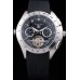 Tag Heuer SLR Lunette tachymétrique Cadran noir Tourbillon bracelet caoutchouc noir