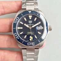 Réplique Tag Heuer Aquaracer Calibre 5 WAY201B. BA0927 Couteau bleu acier inoxydable