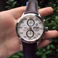 Réplique Tag Heuer Carrera Calibre 16 CV2A11 Stainless Steel White Dial Calibre 16 