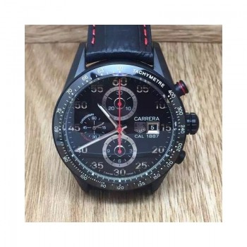 Réplique Tag Heuer Carrera Calibre 1887 CAR2A80. FC6237 PVD Cadran noir