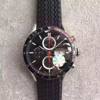 Réplique Tag Heuer Carrera Monaco Grand Prix Calibre 16 CV2A1F Stainless Steel Black Dial Calibre 16 