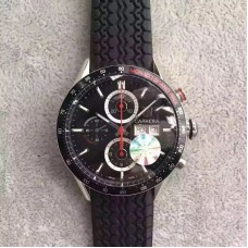 Réplique Tag Heuer Carrera Monaco Grand Prix Calibre 16 CV2A1F Stainless Steel Black Dial Calibre 16 