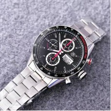 Réplique Tag Heuer Carrera Monaco Grand Prix Calibre 16 CV2A1M Stainless Steel Black Dial Calibre 16 