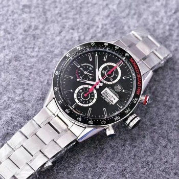 Réplique Tag Heuer Carrera Monaco Grand Prix Calibre 16 CV2A1M Stainless Steel Black Dial Calibre 16 