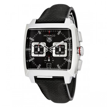 Réplique Montre Tag Heuer Monaco chronographe automatique pour homme avec cadran noir opalin CAL2113.FC6536