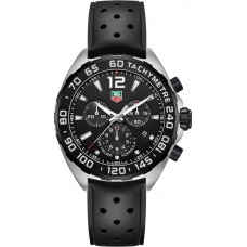 Réplique Montre Tag Heuer Formula 1 Chronographe Cadran Noir Caoutchouc Noir CAZ1110.FT8023