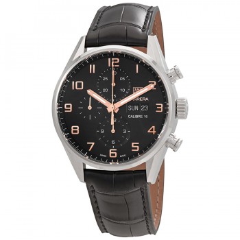 Réplique Montre Tag Heuer Carrera Chronographe Automatique Cadran Noir Homme CV2A1AB.FC6379