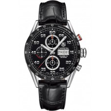 Réplique Montre Tag Heuer Carrera Homme Chronographe Automatique Cadran Noir CV2A1R.FC6235