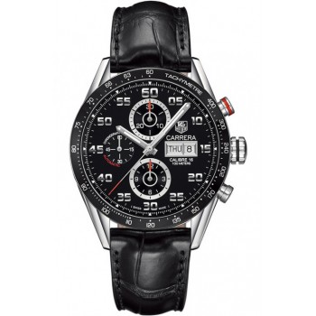 Réplique Montre Tag Heuer Carrera Homme Chronographe Automatique Cadran Noir CV2A1R.FC6235