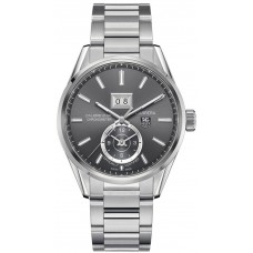 Réplique Montre Tag Heuer Carrera Calibre 8 GMT Cadran Gris WAR5012.BA0723