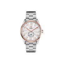 Réplique Montre Tag Heuer Carrera Heritage Cadran Argent Automatique Acier et Or Rose 18kt