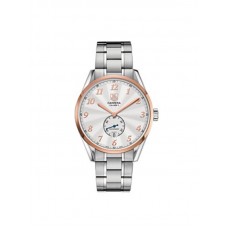 Réplique Montre Tag Heuer Carrera Heritage Cadran Argent Automatique Acier et Or Rose 18kt