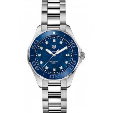 Réplique Montre Tag Heuer Aquaracer Bleu Nacre Cadran Diamant Femme WAY131L.BA0748