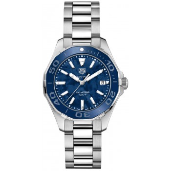 Réplique Montre Tag Heuer Aquaracer Quartz Dames 35mm Femme WAY131S.BA0748