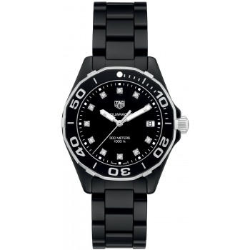 Réplique Montre Tag Heuer Aquaracer Femme Cadran Diamant Noir WAY1397.BH0743